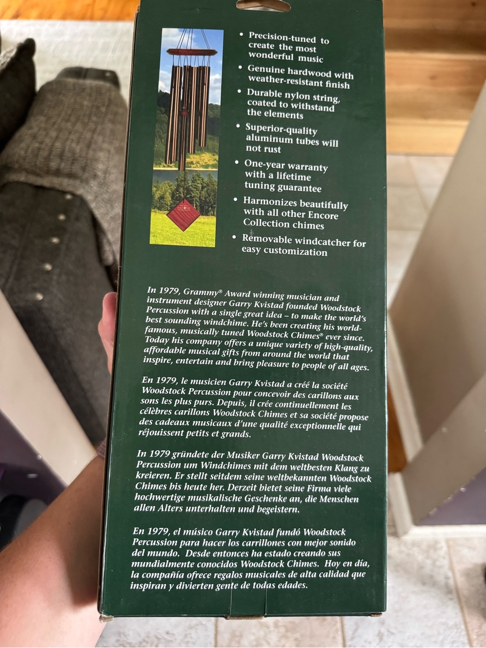 Encore Collection Chimes of Pluto Wind Chime - Bronze Finish - Picture 2 of 2